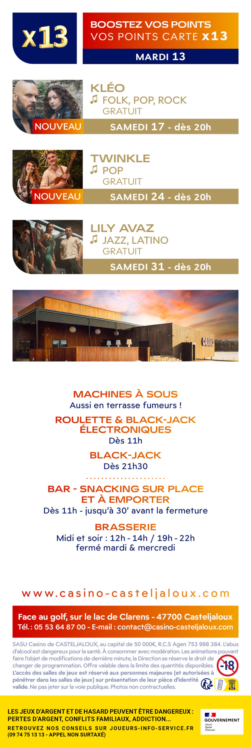 PROGRAMME DE JANVIER 26